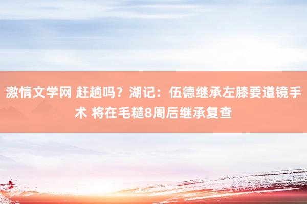 激情文学网 赶趟吗？湖记：伍德继承左膝要道镜手术 将在毛糙8周后继承复查