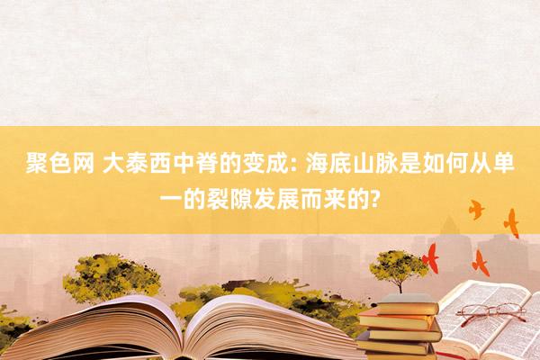 聚色网 大泰西中脊的变成: 海底山脉是如何从单一的裂隙发展而来的?