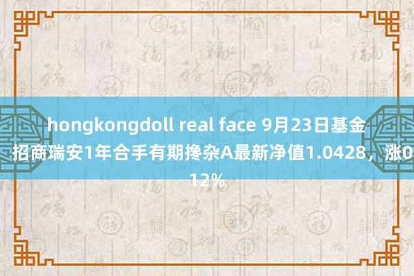 hongkongdoll real face 9月23日基金净值：招商瑞安1年合手有期搀杂A最新净值1.0428，涨0.12%