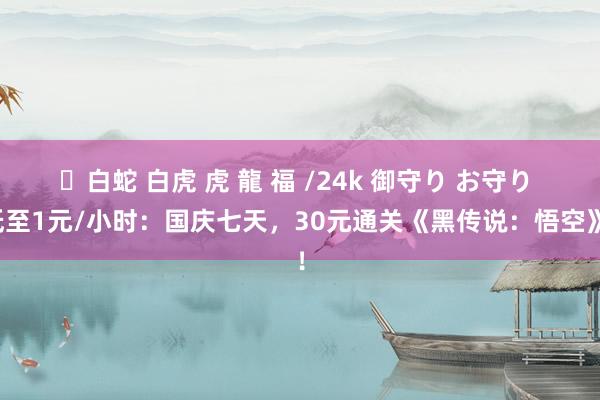 ✨白蛇 白虎 虎 龍 福 /24k 御守り お守り 低至1元/小时：国庆七天，30元通关《黑传说：悟空》！