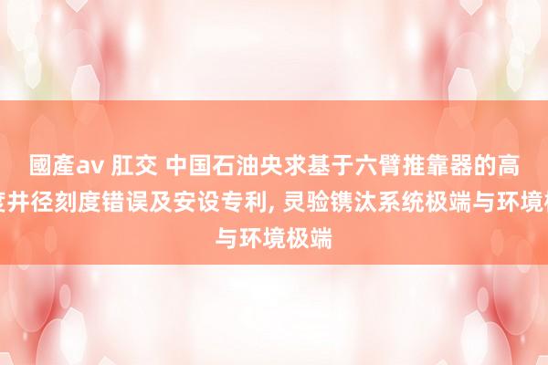 國產av 肛交 中国石油央求基于六臂推靠器的高精度井径刻度错误及安设专利， 灵验镌汰系统极端与环境极端