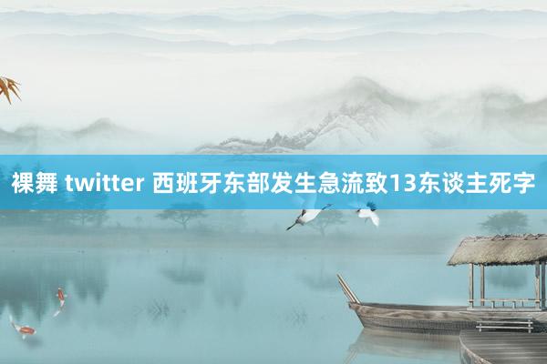 裸舞 twitter 西班牙东部发生急流致13东谈主死字