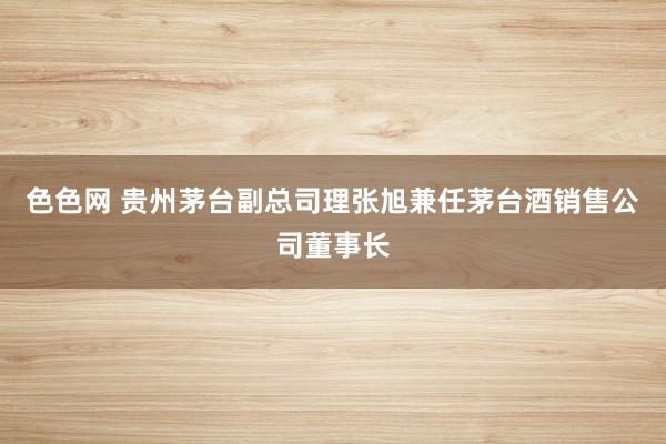 色色网 贵州茅台副总司理张旭兼任茅台酒销售公司董事长