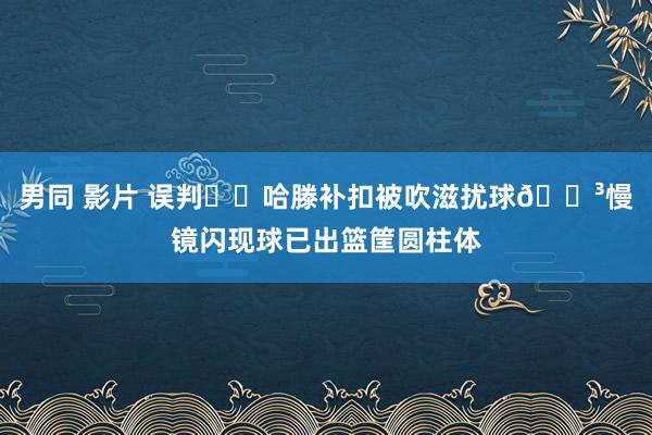 男同 影片 误判⁉️哈滕补扣被吹滋扰球😳慢镜闪现球已出篮筐圆柱体