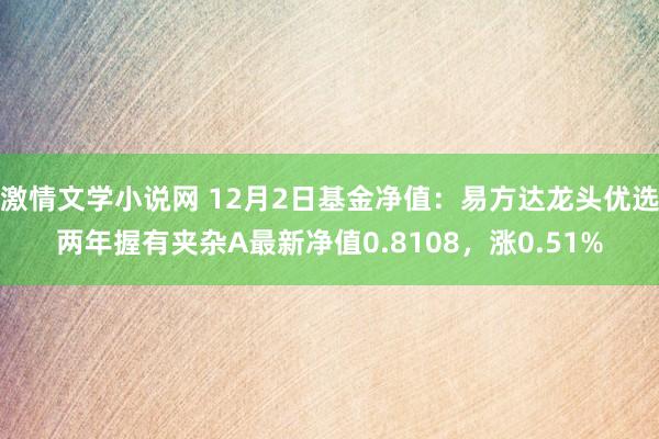 激情文学小说网 12月2日基金净值：易方达龙头优选两年握有夹杂A最新净值0.8108，涨0.51%