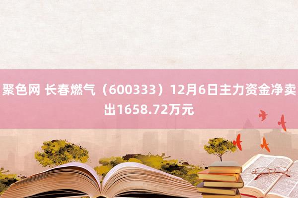 聚色网 长春燃气（600333）12月6日主力资金净卖出1658.72万元