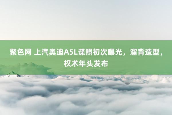 聚色网 上汽奥迪A5L谍照初次曝光，溜背造型，权术年头发布